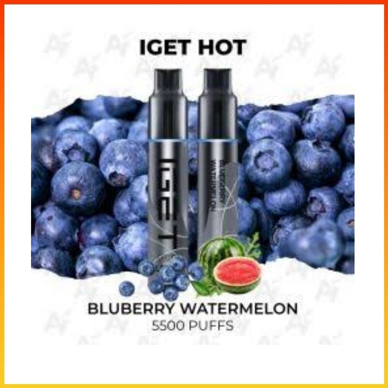 IGET HOT Blueberry watermelon 5500 Puffs IGET HOT Blueberry watermelon 5500 Puffs - Image 1