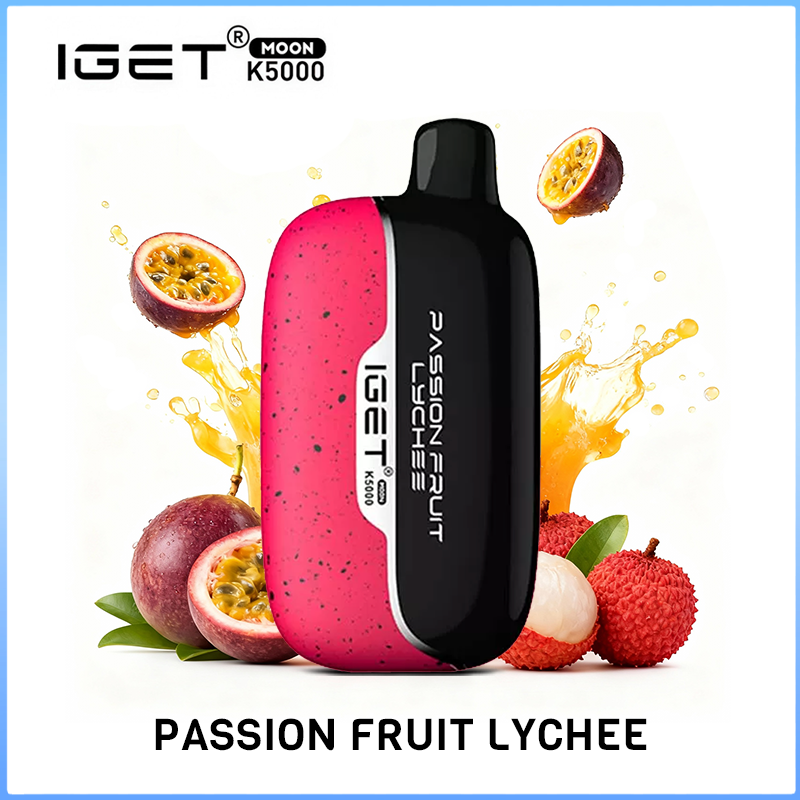 画板-1-13-1.png IGET MOON Passion Fruit Lychee 5000 Puffs - Image 1